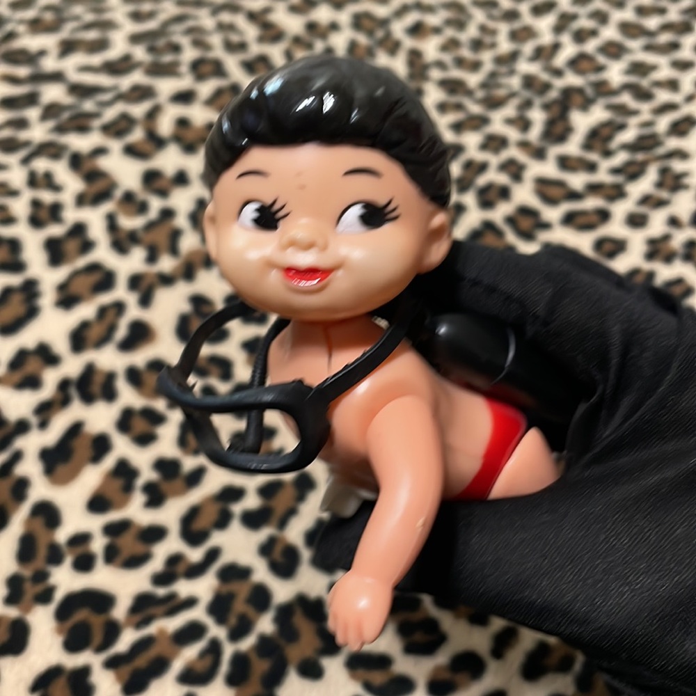 Vintage 1982 Wind-Up Scuba 🤿 Snorkel Swimming Toy Plastic Kewpie Water Boy